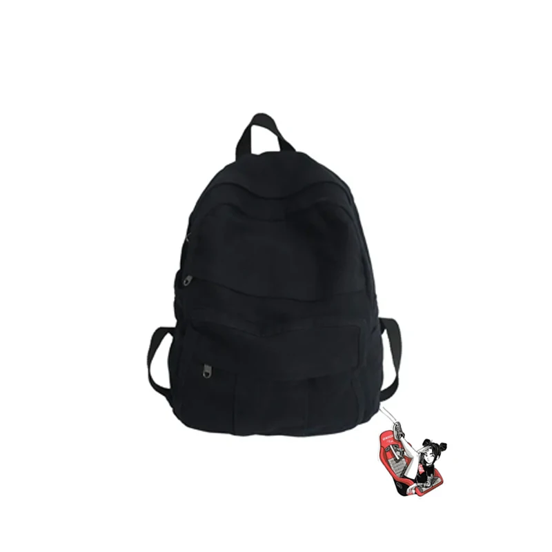 Mochila de lona vintage para meninas, bolsa de escola estudantil, bolsa para laptop feminino, bolsa de viagem, mochila feminina e acessórios, nova moda