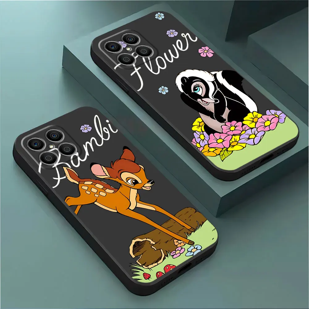 Disney Bambi Cartoon Phone Case for Honor X8a X7 70 Magic5 Lite X6a X6 X8 X9a 90 Pro 8X Magic5 TPU Soft Cover