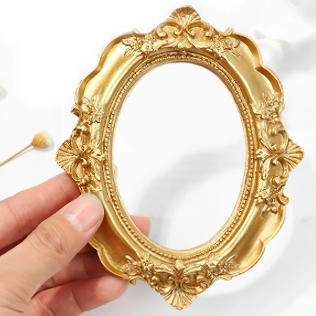 Golden Retro Photo Frame Nail Art Jewelry Decoration Home Decoration Photography Background Shooting Photo Props