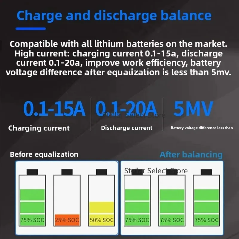 Lithium battery pack equalizer Charge and discharge integrated differential pressure balancer