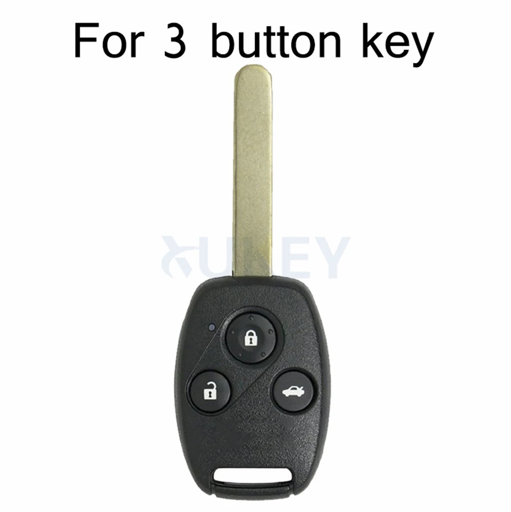 3 Button Car Key Replacement Remote Key Fob Case Cover Shell For HONDA Accord Civic CRV Pilot 2007 2008 2009 2010 2011 2012 2013