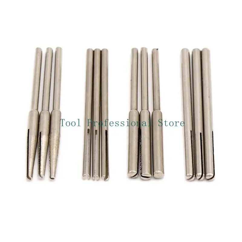 57QF 10/12 PCS 2.35/3MM شانك ورق الصنفرة المشبك تقسيم مغزل طويل
