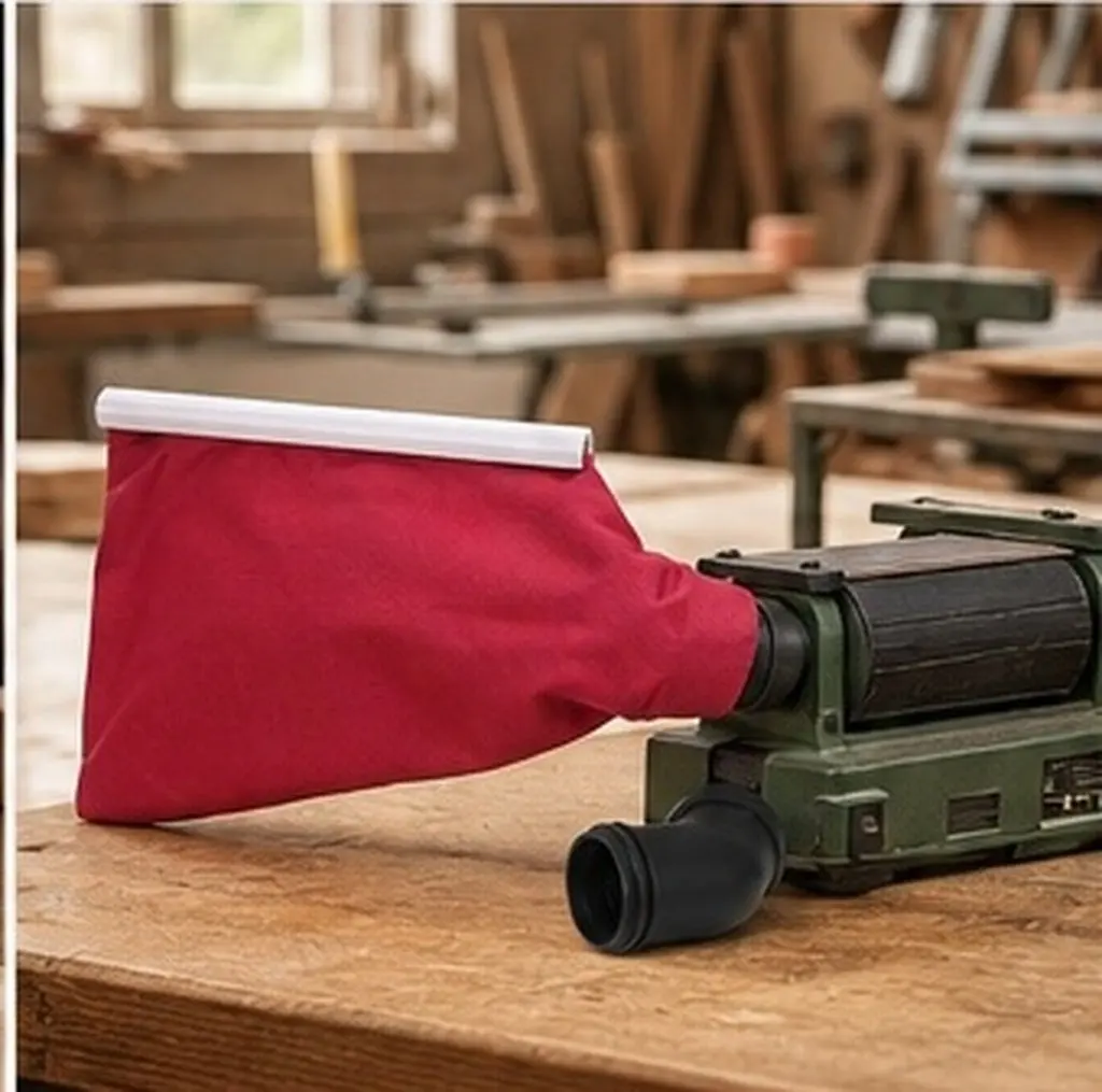 1Set Woodworking Dust Collector Bag Heavy Duty Reusable Design Dust Collection for Belt Sander Sawdust Capturing