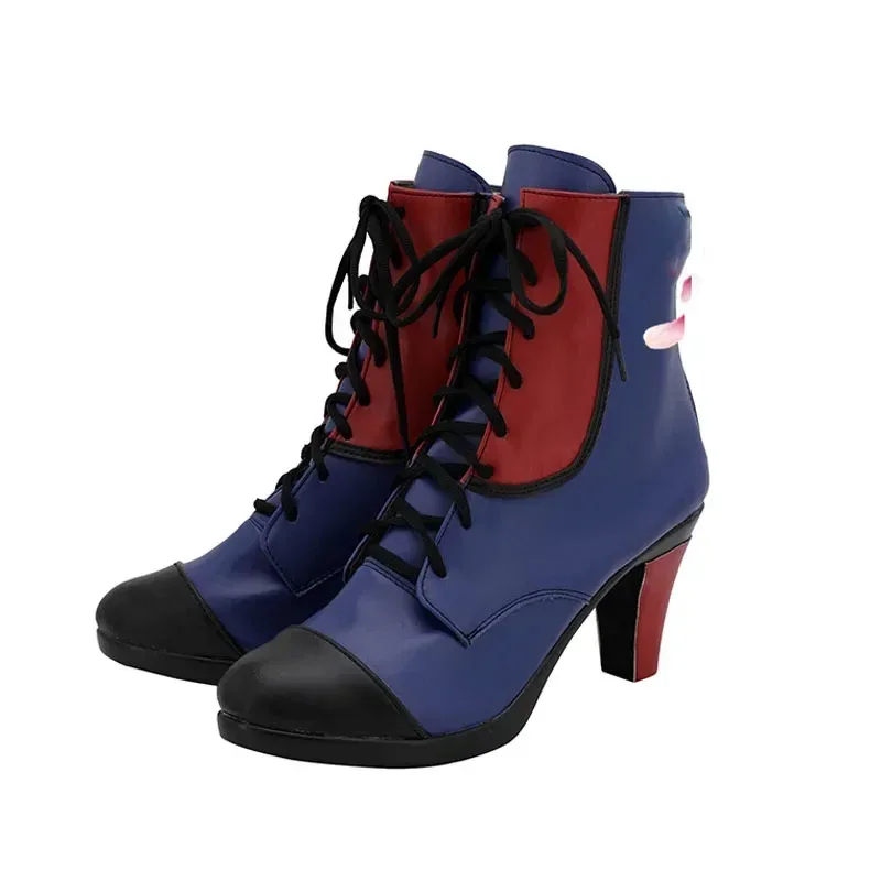 RealCos ผู้ใหญ่ Descendants3 Mar Evie คอสเพลย์รองเท้าส้นสูงปาร์ตี้ฮาโลวีนของขวัญวันเกิดอะนิเมะ Props รองเท้าผู้หญิง