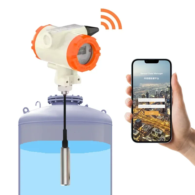 ME6001W MQTT GSM Wireless Battery-Powered NB-IoT LCD Display LoRaWAN Underwater 4G Wireless Water Sensor