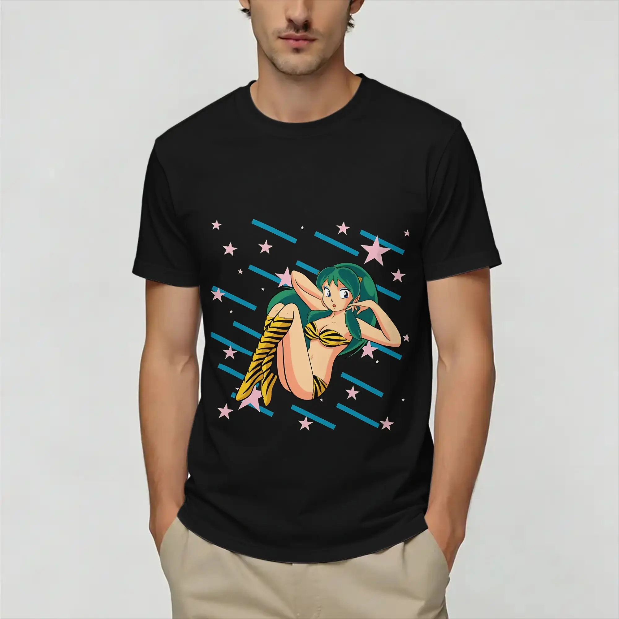 Camisetas de algodón puro para hombre, camisetas de manga corta con cuello redondo, camisetas gráficas de estilo vintage, Mermaid Melody, Pichi Pichi Pitch