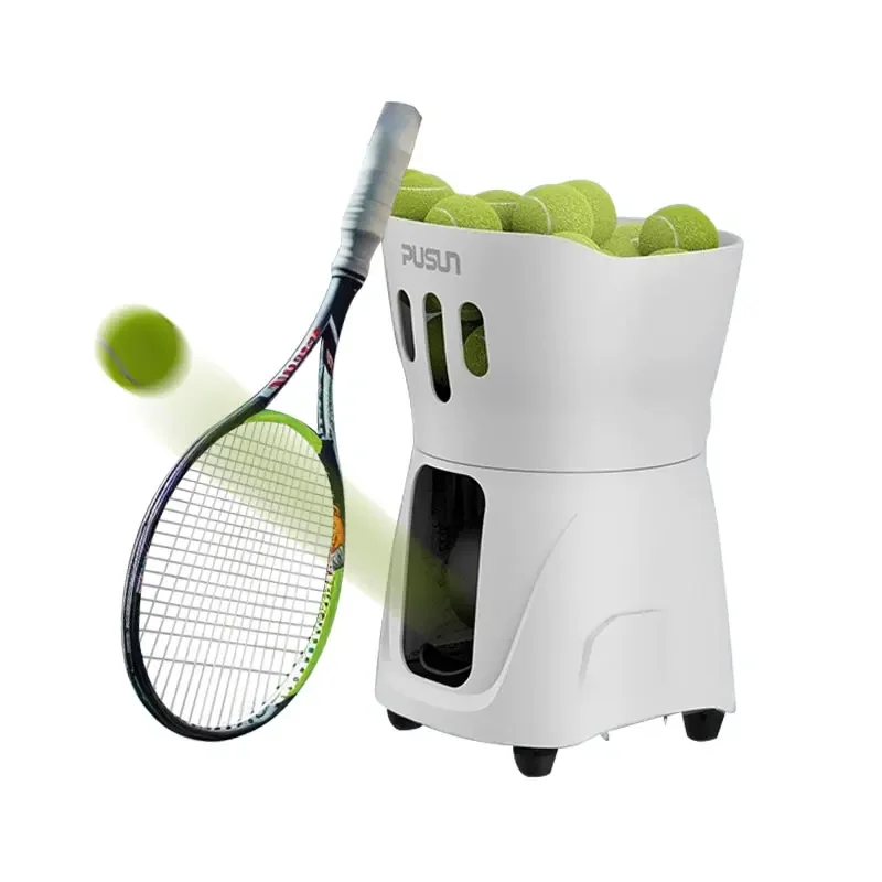 Tennis Automatic Ball Machine Launcher Equipment Feeder Robot For Training Practice With App Remote Control