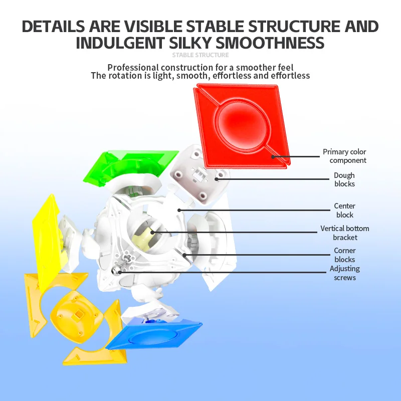 ShengShou FangYuan cubo mágico sin pegatinas 6 seis velocidades de punto cubo mágico rompecabezas profesional juguetes educativos para niños regalo