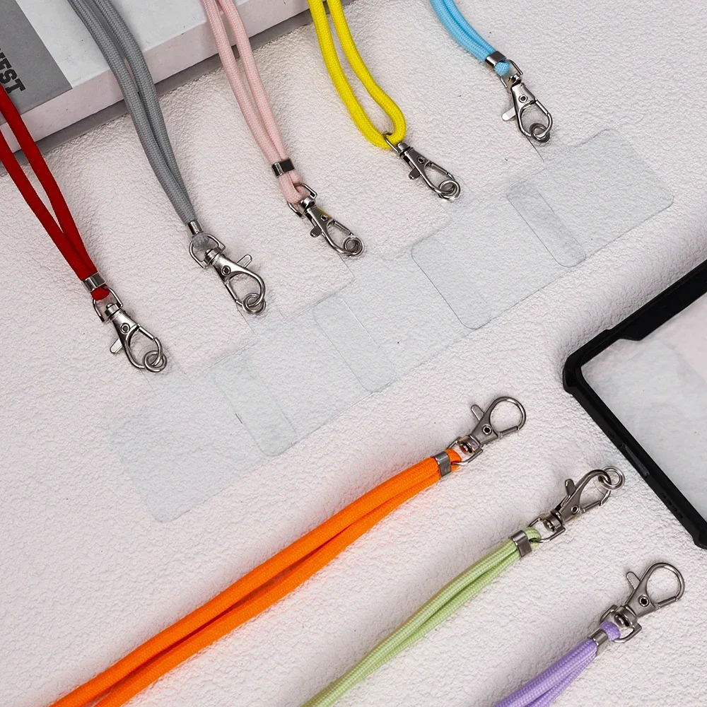 

Универсальный ремешок для мобильного телефона, шейный ремешок через плечо для iPhone 17, аксессуары Xiaomi Samsung, регулируемый подвесной шнур с прокладкой