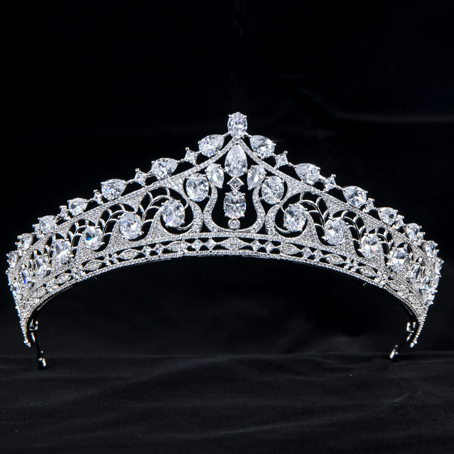 

Великолепный кубический цирконий, свадебная тиара принцессы, корона, диадема, женские украшения для волос, аксессуары CH10481