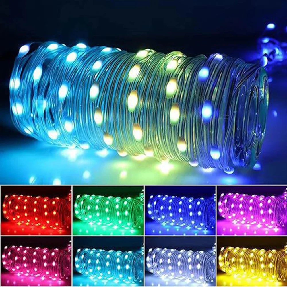 DC5V Picture Display Garland WS2811 15mm/20mm/25mm/30mm Pitch DIY LED Pebble Seed Pixel String Light RGB Addressable Full Color