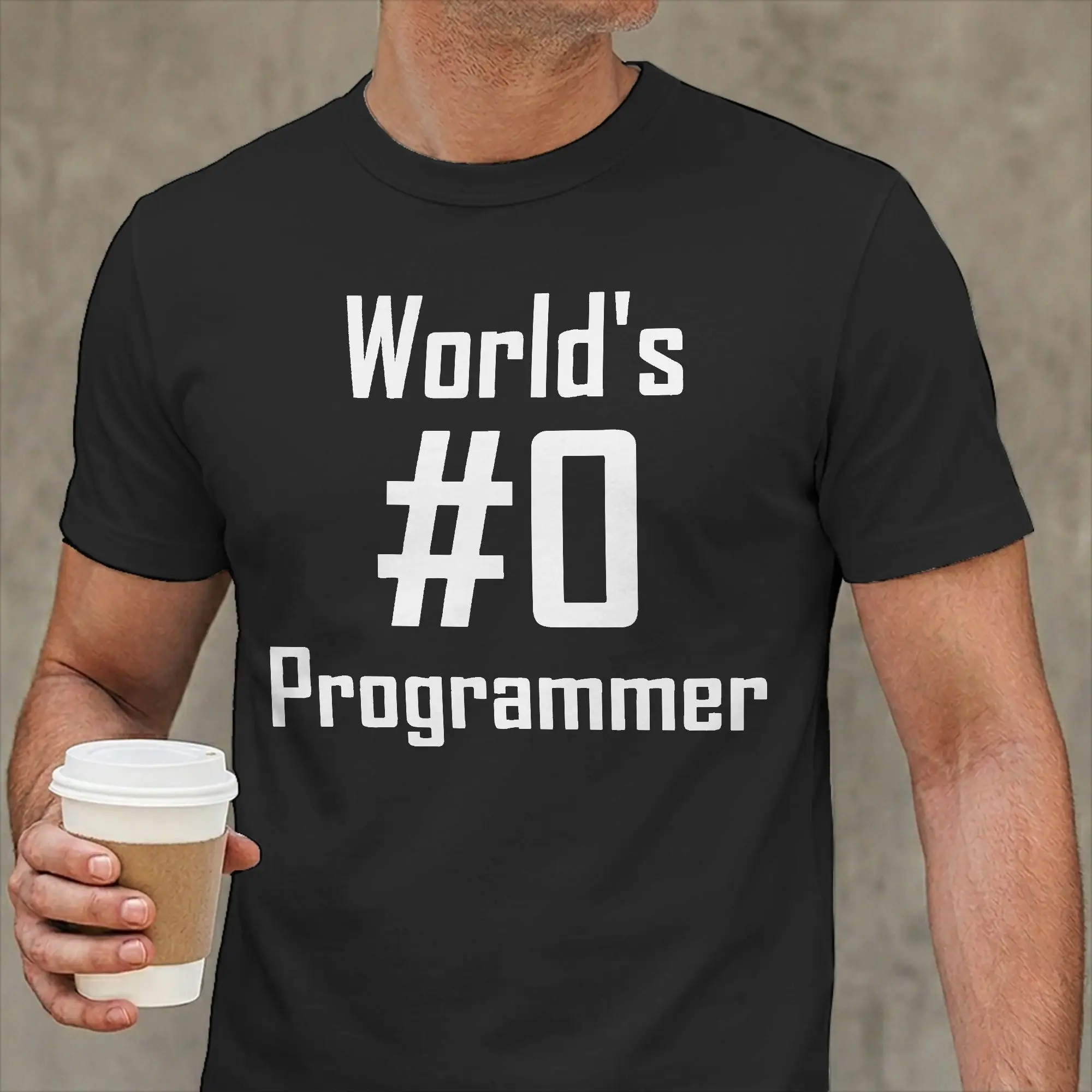 World's Programmer T-Shirts for Men Code Coding Funny Programming Humor Cotton Tee Shirt Crewneck Short Sleeve T Shirt Clothes