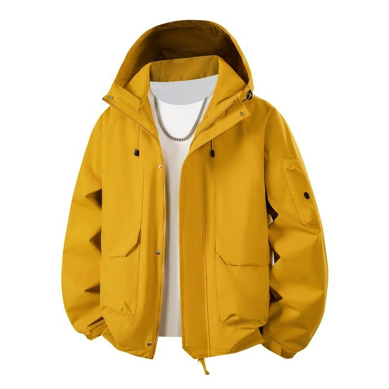

Men's and women's assault jackets, new spring and autumn styles, thick hooded, fashionable and loose outdoor hiking clothes