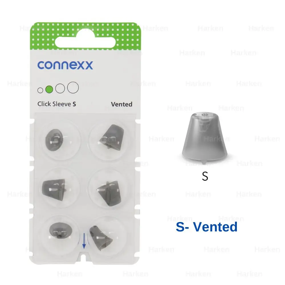 Signia Rexton Vibe Hearing aid open dome connexx click sleeve vented eartips for open fit and CIC ITC ITE Hearing Aids