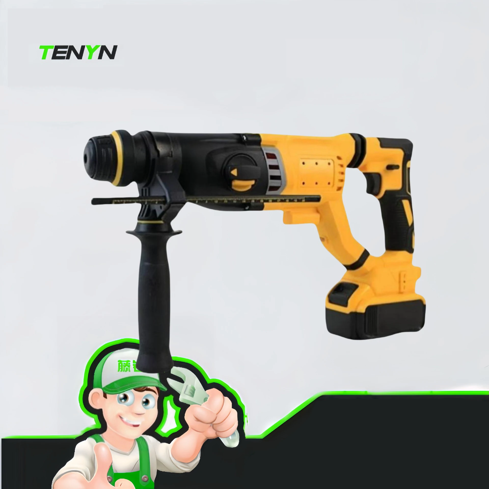 

Multi Functional High-Power Concrete Electric Pick Impact Drill Lithium Electric Hammer Electric Pick Drill Integrated Machine