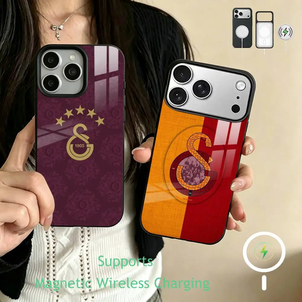 

G-Galatasaray S-SK pattern 1905 Phone Case For iPhone17,16,15,14,13,12,11 Plus,Pro Supports Magnetic Wireless Charging