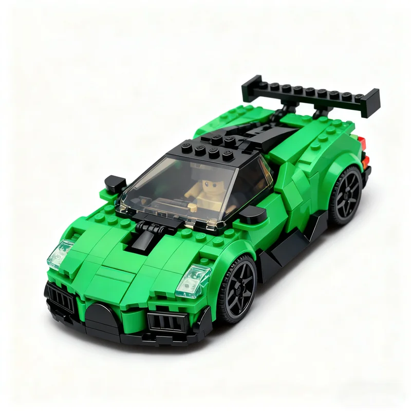 375 pçs moc bugatti brouillar cidade campeões super carro modelo blocos de construção arquitetura presente natal brinquedos criativos educação