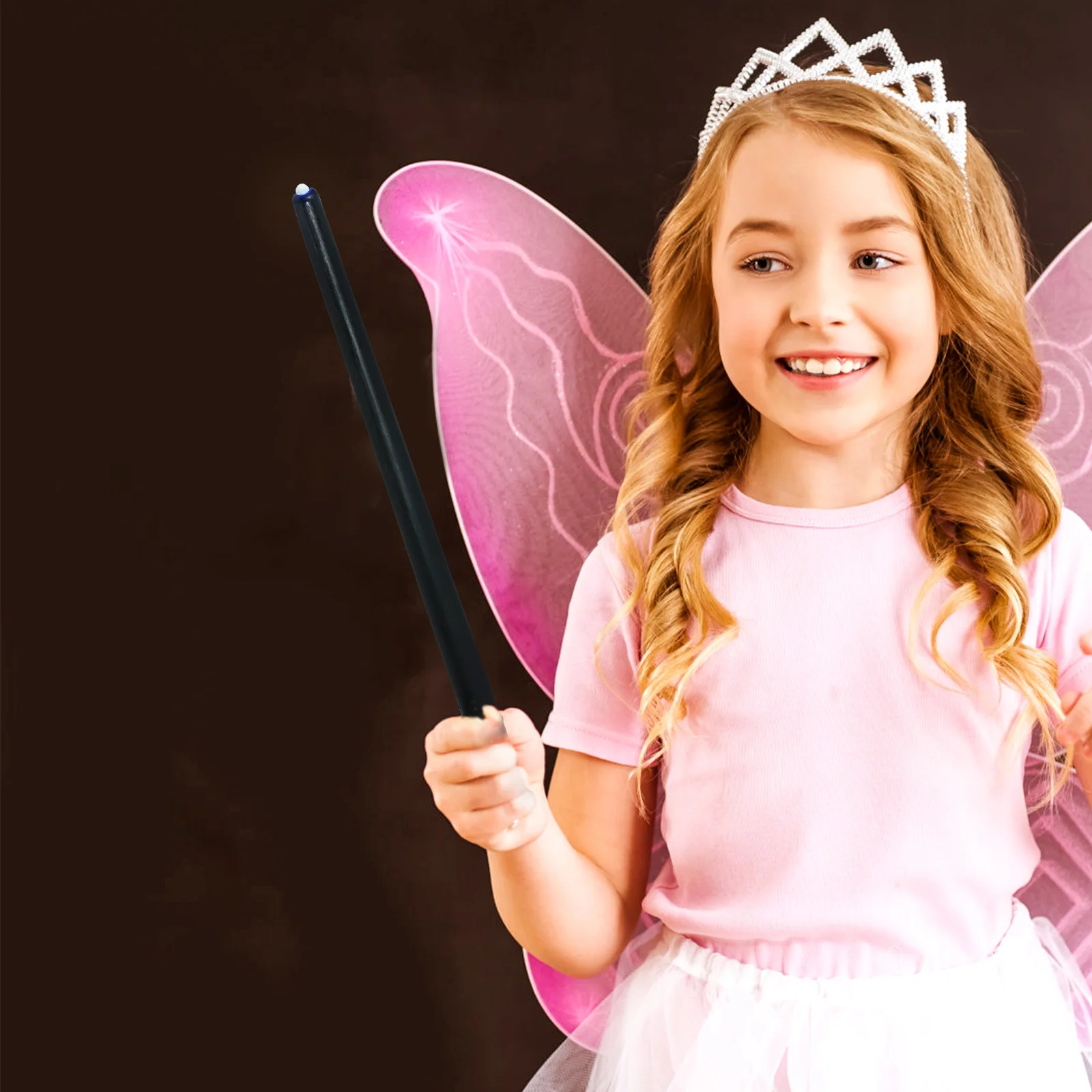 Varinha cetro de luz adereço para crianças acima cetro de iluminação de som para festa de halloween crianças cosplay palco desempenho prop