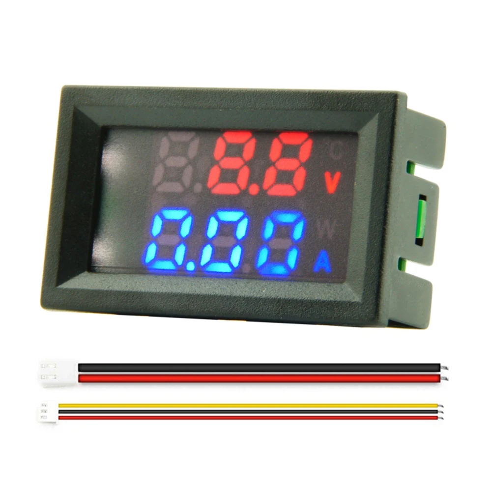 DC 100V Digital Voltmeter Ammeter Dual LED Display 10A Current Power Meter Multifunctional Voltage Current Meter Instrument Tool