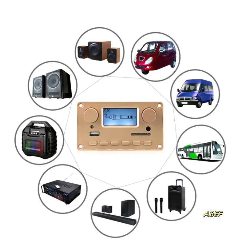 Беспроводной Bluetooth аудиоплеер MP3-декодер ЖК-дисплей Bluetooth аудио модуль автомобильные аксессуары