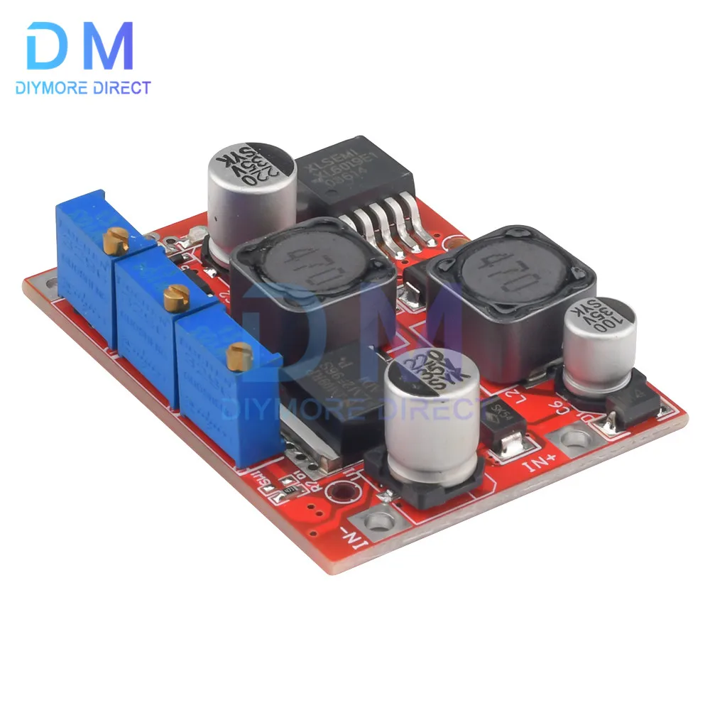 LM2577 LM2596 DC Auto Boost Buck Converter 4-35V to 1-25V 5V 12V 19V 24V 4A Step up / down Voltage Regulator CC CV Charging