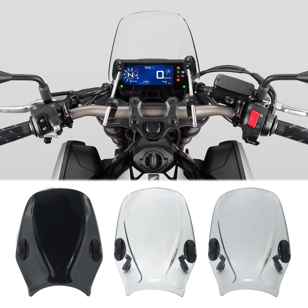 

For Honda CB650R CB 650 R CB 650R CB650 R cb650r Motorcycle Windshield Screen Visor Windscreen Double Bubble Wind Deflector