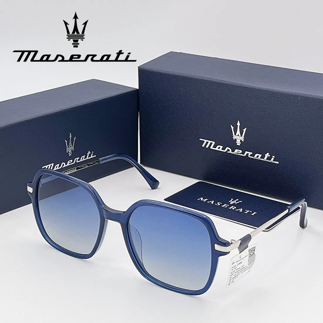 

Очки MASERATI UV400, роскошные поляризационные солнцезащитные очки для мужчин и женщин, модные очки для вождения, элитные модные очки премиум-качества