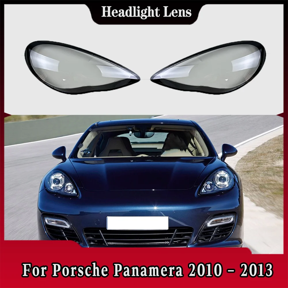 

For Porsche Panamera 2010 2011 2012 2013 Front Headlamp Cover Transparent Lampshade Plexiglass Replace Original Lens