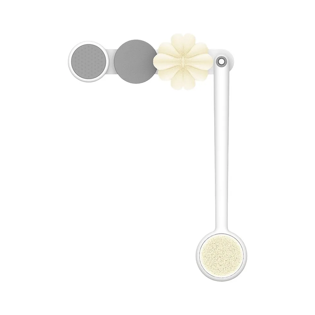 Soft-Touch Body Brush with 45cm Handle and Dense Bristle Pattern for Even Pressure Distribution During Cleansing