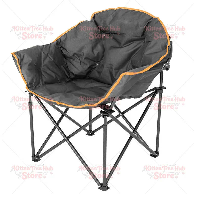 Suitable for outdoor folding camping large sofa Taishi chair leisure cotton double layer enlarged camping portable lazy chair