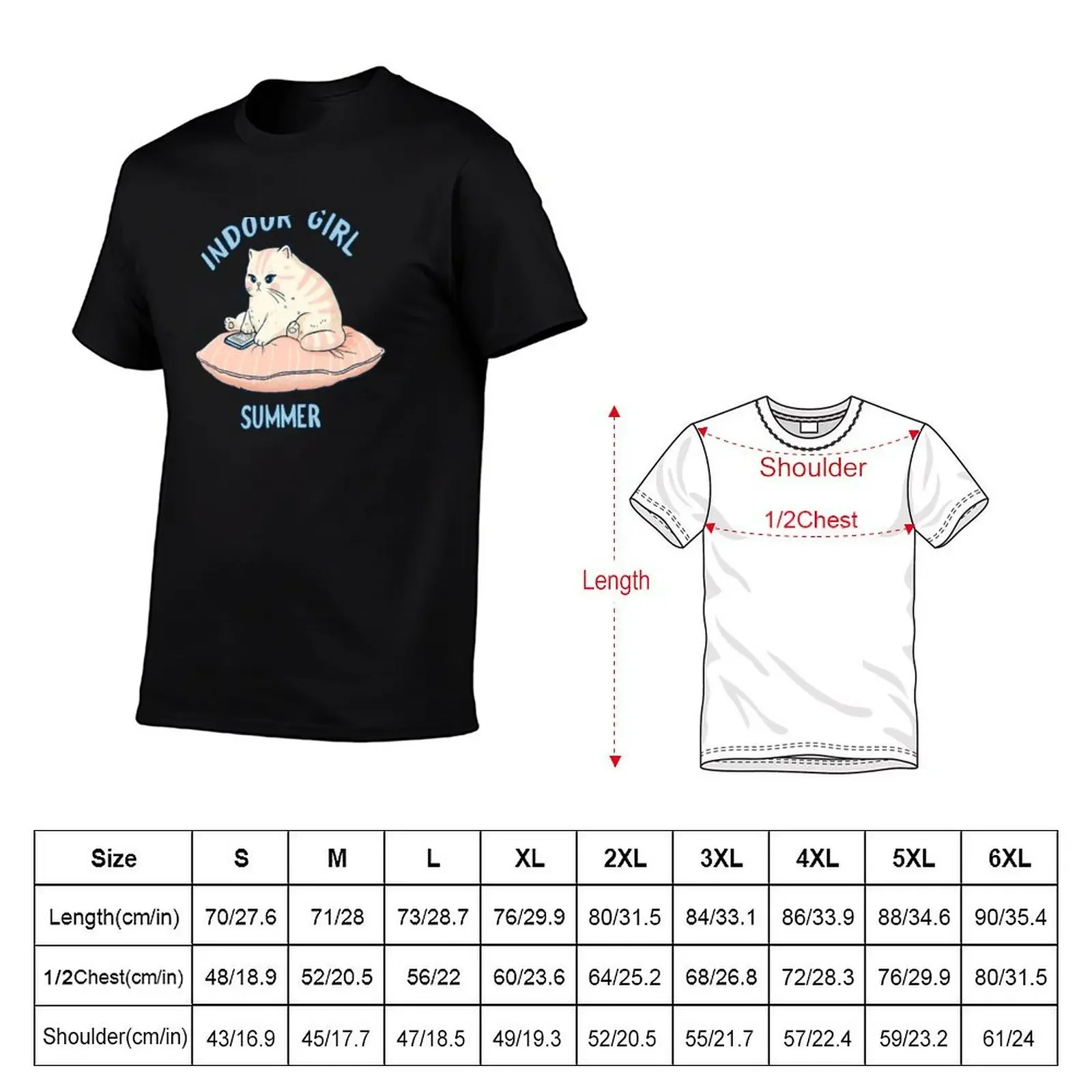 Indoor Girl Summer T-Shirt summer clothes custom t shirt heavy weight t shirts for men