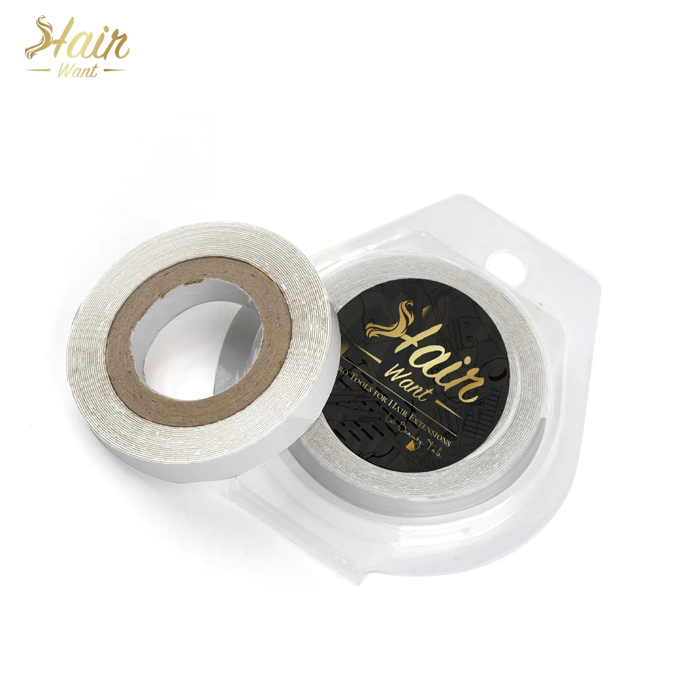 

Волосы Want, односторонняя лента в рулоне, невидимые наращивания, сменная лента для системы волос, лента для наращивания утка, рулон ленты для парика, прочная