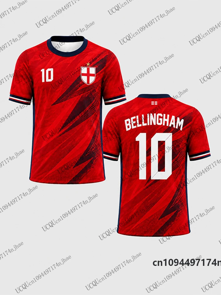 2026 Kinder-Trainingsanzug Bellingham # 10 bedruckte T-Shirt+Shorts-Sets, Fußballtrikot, England-Fans-Anzug, Sport-Outfits für Kinder/Erwachsene – Detail 9