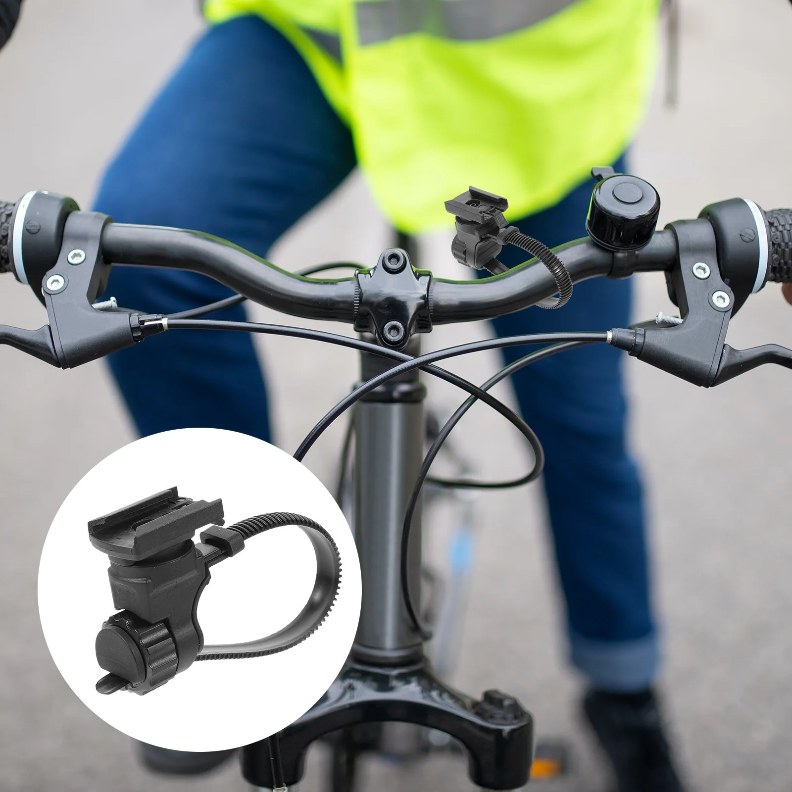 

Universal Bike Light Mount Holder Strong Flashlight Rack for Handlebar Anti Vibration Stable Fit Ideal Gift for Cyclists All