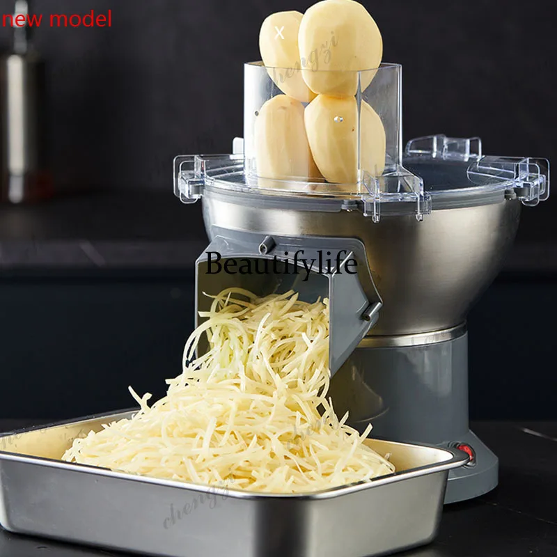 Dicing Machine Commercial Vegetable Fruit Mango Pineapple Large Feed Port Radish Potato Slice Both Soft and Hard IngredientsDD18