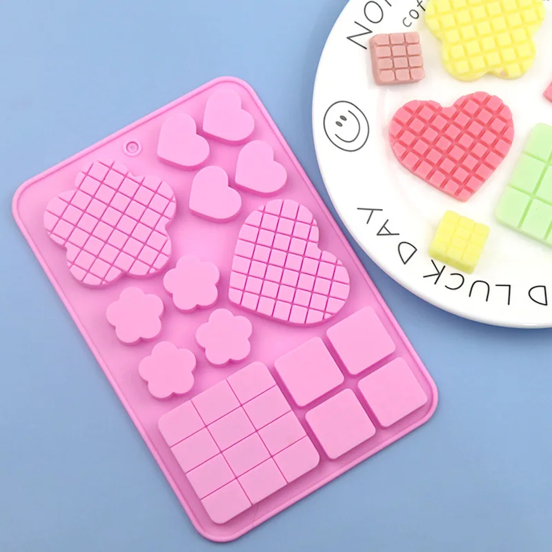 

15 Cavity Silicone Chocolate Mold Fondant Cake Baking Candy Mold DIY Ice Tray Waffle Biscuits Mould Kitchen Cake Decorating Tool