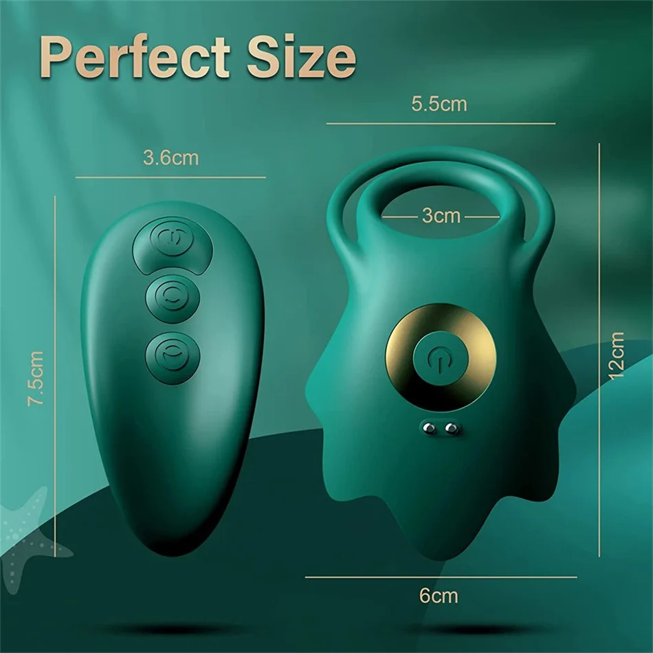 Cock Ring Vibrator Double Ring Enlarges Erection Delays Ejaculation Clitoris Stimulation Sex Toy For Couples To Enjoy Together