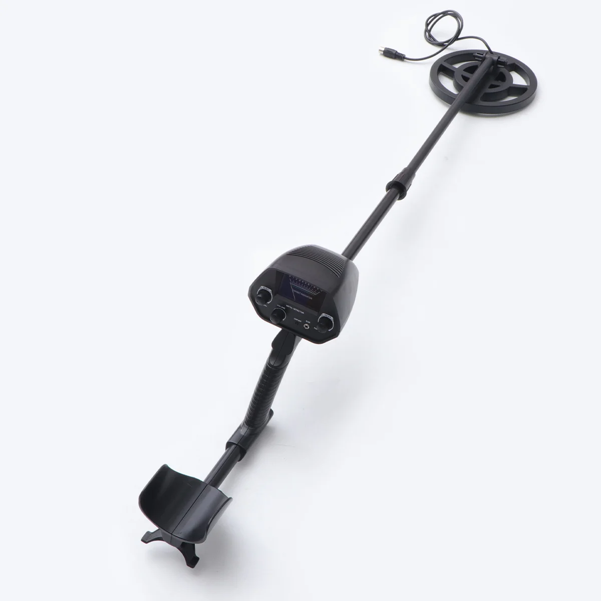 1 قطعة معدنية محمولة تحت الأرض الذهب قابل للتعديل بار مقاوم للماء لوحة مسبار مكتشف المعادن للمنزل في الهواء الطلق أسود