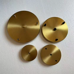 DIY 10/15/20/25/30cm Brass Gold Ceiling Plate Wall Sconce Base Vintage Pendant Lamp Disc Base Ceiling Canopy+Lock Wire Lamp Base