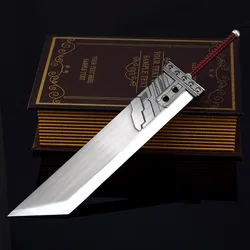 Real Size 1:6 Heavy Metal Buster Sword FF Game Peripherals 35cm Cloud Strife Sword Home Ornament Gift Toys
