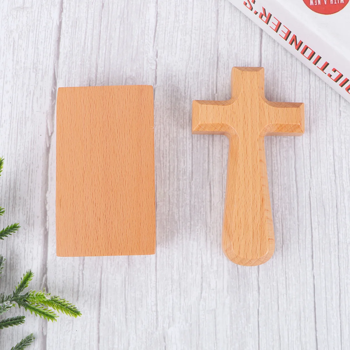 

Church Decor Wooden Cross Ornament Solid Wood Craft Style For Home Office Shop Holiday Party Diy Decoration Gift