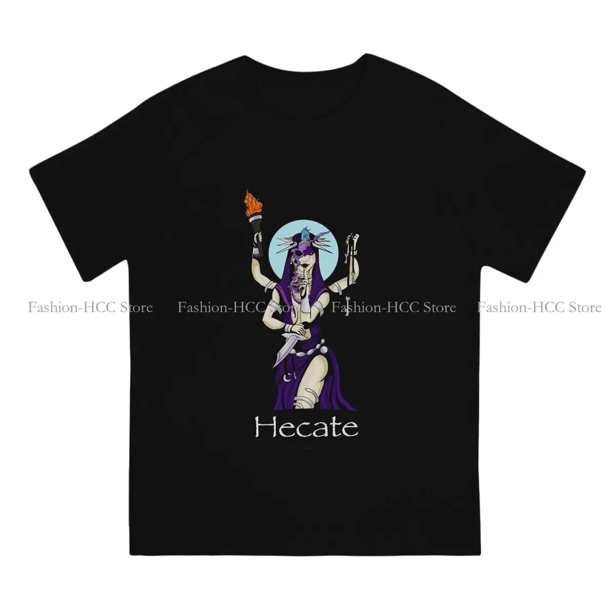 Witchcraft Round Collar TShirt Greek Goddess Basic Polyester T Shirt Men Tops New Design