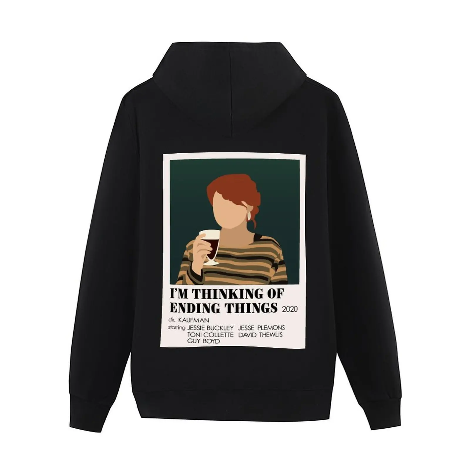 أنا أفكر في إنهاء الأشياء الحد الأدنى الجمالية المشارك هوديي مقنعين قميص الكورية الخريف الملابس الرجال معطف جديد مقنعين المحملة