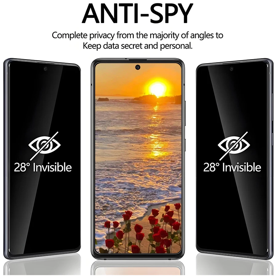 For Motorola Moto G60S  XT2133-2 Tempered Glass Anti-Spy Privacy Screen 9H Hardness Anti-Scratch For Protector Phone Film view 2