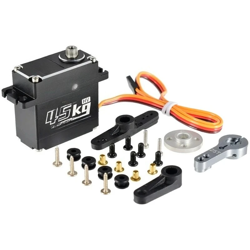 Waterproof Servo 45KG Metal Gear High-pressure Brushless Digital Servo RC Boat Robot DIY