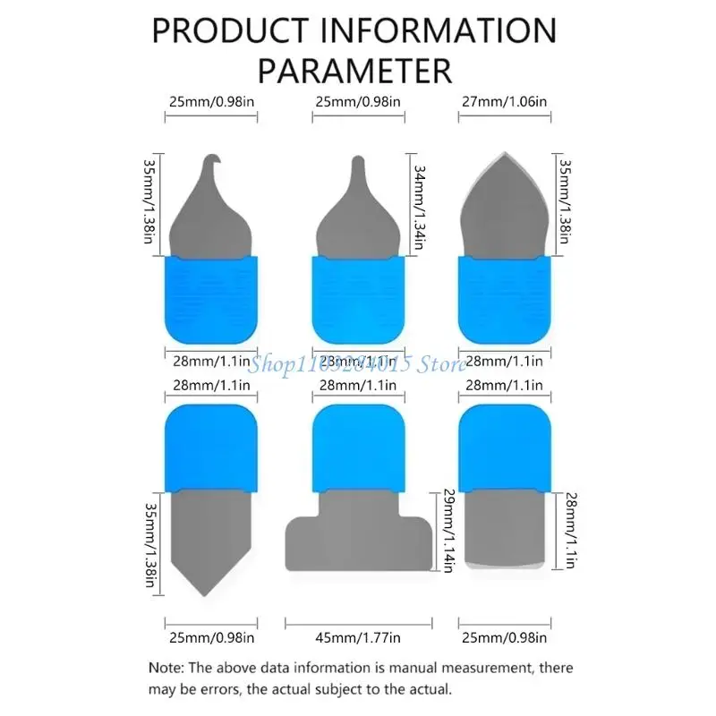 R6FF Precise Electronic Opening Tool for Mobile Tablet Internal Component Repair 6pcs