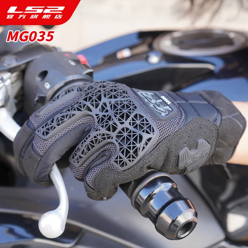 

LS2 Original Motorcycle Gloves Four Seasons Luvas Motocross Cycling Racing Gloves Men Women Touch Screen Anti-fall Guantes