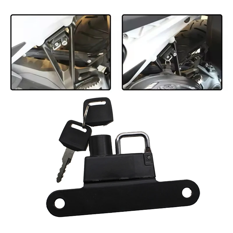 

GS1300 Aluminum Helmet Lock Mount Hook with 2 Keys Side Anti-theft Security Lock For BMW R1300GS R1300 R 1300 GS 2023 2024 2025-
