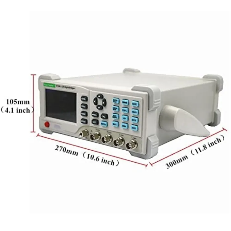 Desktop LCR Meter inductance Tester 10~100KHz Continuously Adjustable; 1Hz Step; Support SCPI; (4510, Grey, 3)