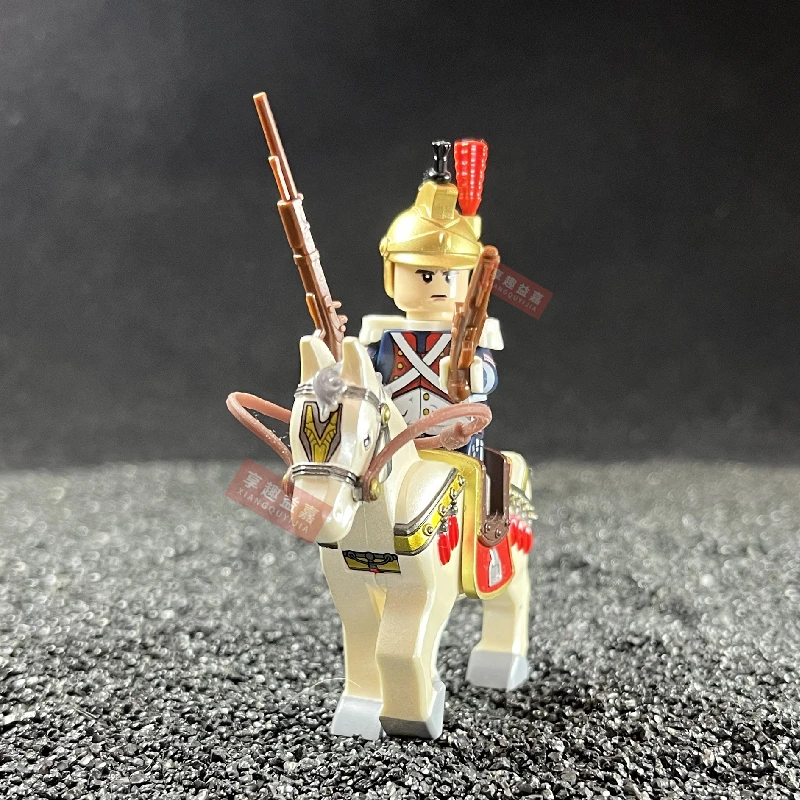 Napoleonic War French Lancer Sachsen ulanen Egyptian Camel Legion Lancer Bavar Uhlan Building Blocks Weapons Brick Toys Gifts